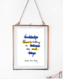 There's Nothing In Between Me And The Sky - Quote Poster
