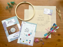 Waitress Inspired Embroidery Kit - "She Is Messy But She's Kind" by Amelia Stitches
