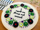 Beetlejuice the Musical Inspired Embroidery Kit - "I Myself Am Strange and Unusual" by Amelia Stitches
