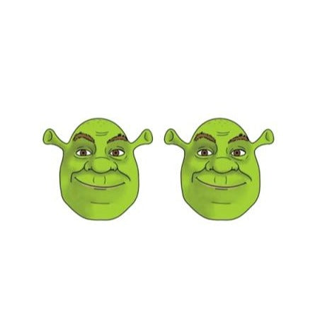  Shrek Character Face Stud Earrings: Clothing, Shoes & Jewelry