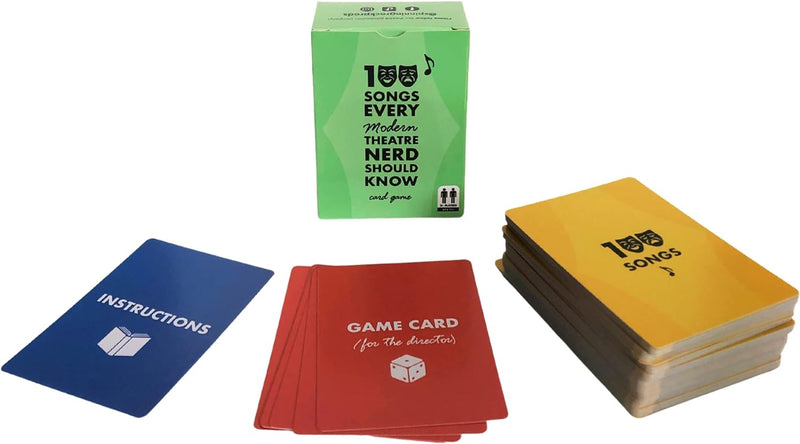 100 Songs Every Theatre Nerd Should Know - Musical Theatre Card Game - Modern Deck