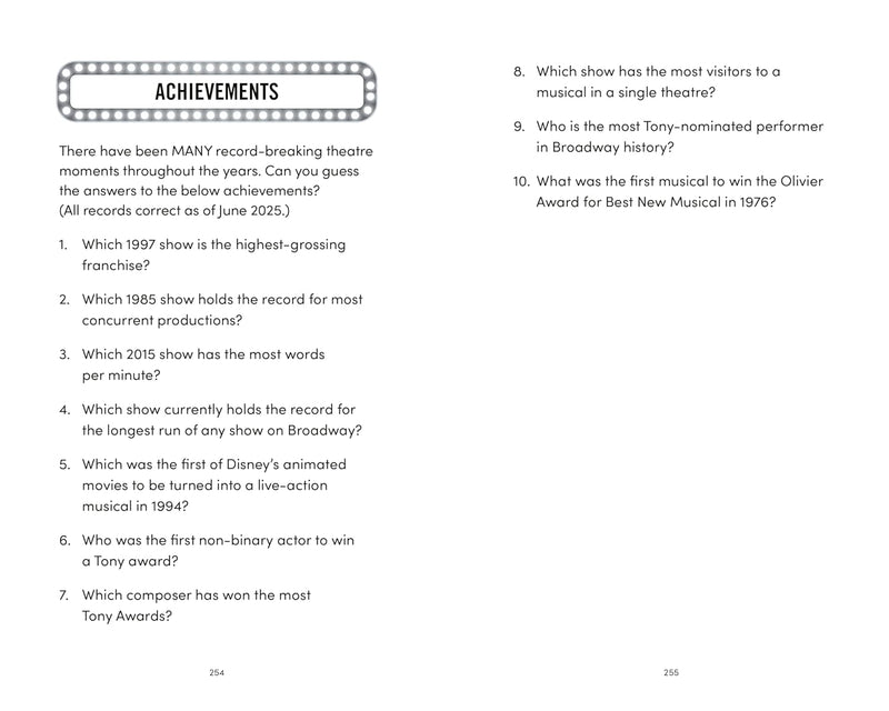 Les Quizérables: The Showstopping Musical Trivia Book