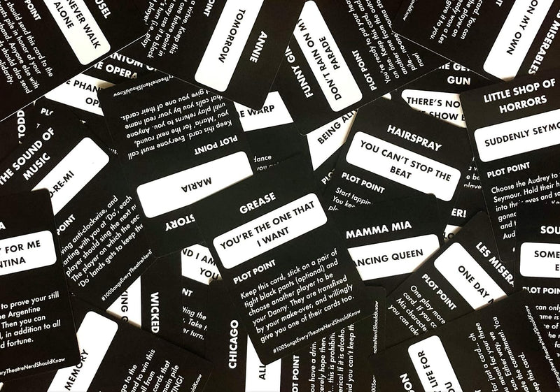 100 Songs Every Theatre Nerd Should Know - Musical Theatre Card Game - Classic Deck