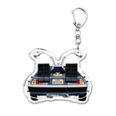 DeLorean - Acrylic Keyring