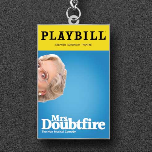 Mrs Doubtfire - Playbill Keyring