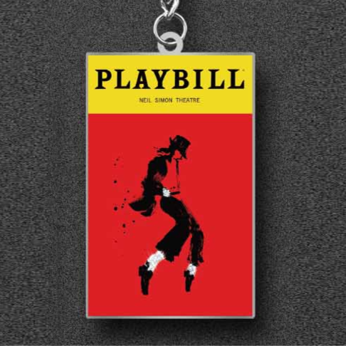 MJ - Playbill Keyring