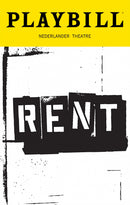 Rent - Playbill Metal Sign