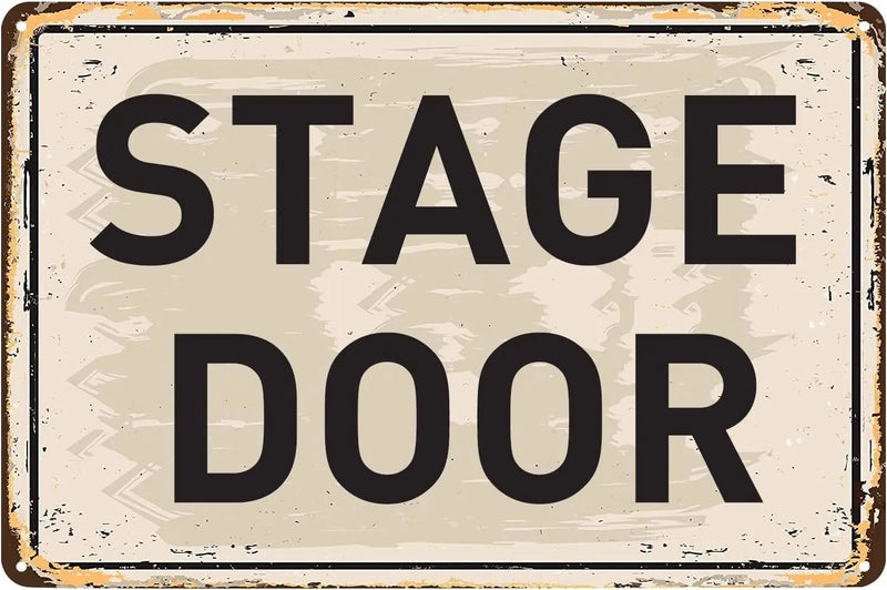 Stage Door - Retro Metal Sign