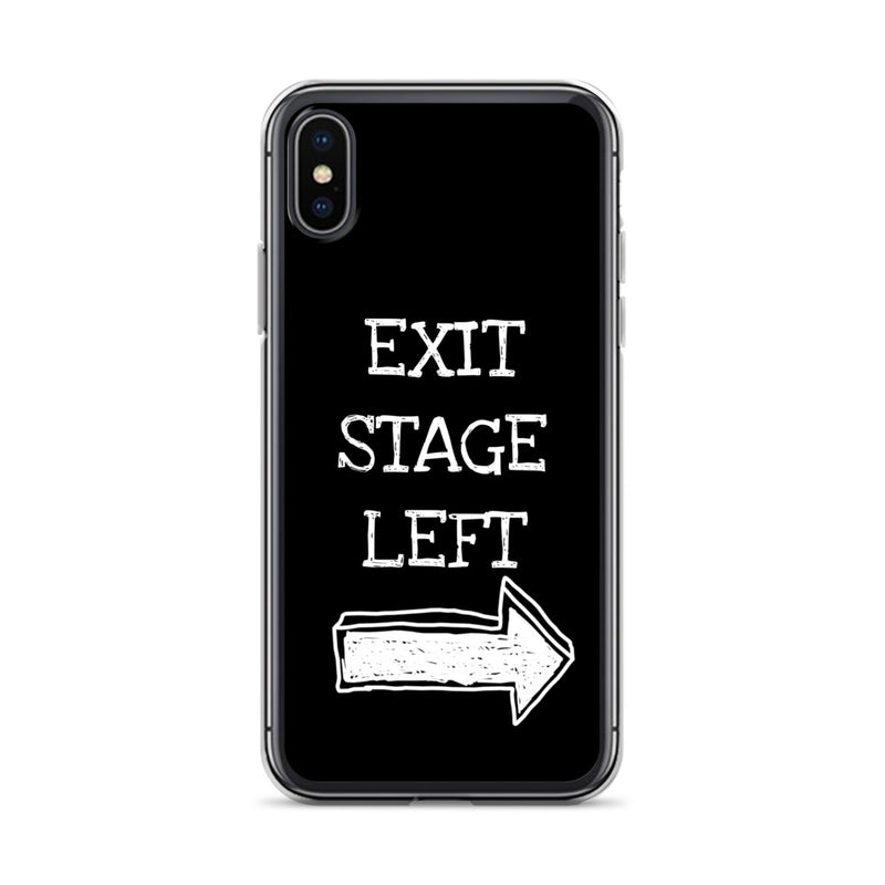 Exit Stage Left - iPhone Case