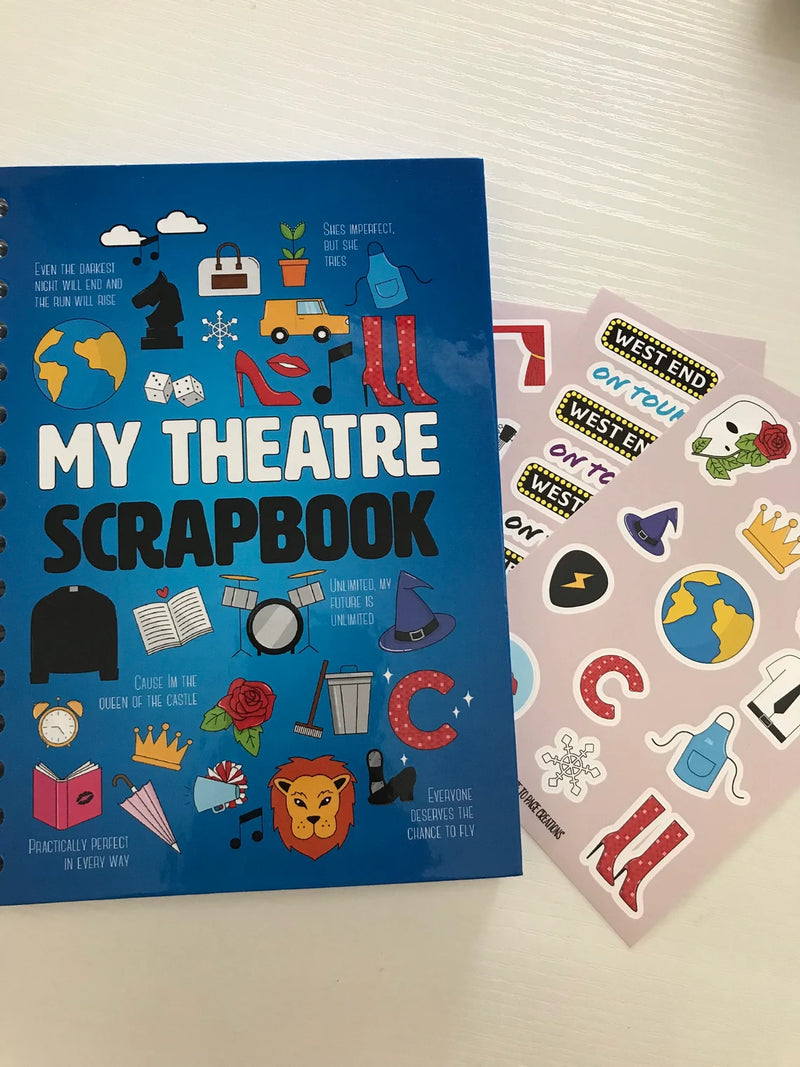 Theatre Scrapbook & 3 Sticker Sheets