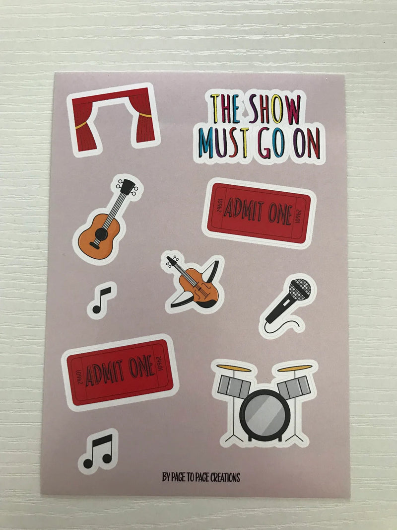 Theatre Scrapbook & 3 Sticker Sheets