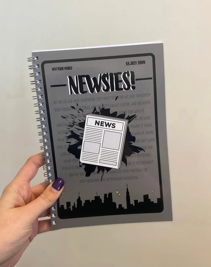 Newsies A5 Lined Notebook