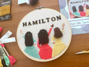 Hamilton Inspired Schuyler Sisters Embroidery Kit by Amelia Stitches