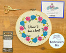 Cinderella Inspired Embroidery Kit - "I Know I Have A Heart" by Amelia Stitches