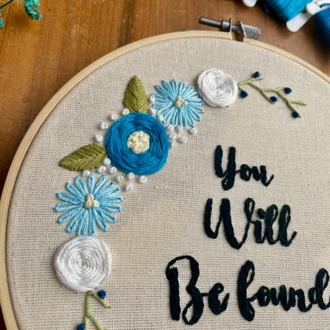 Dear Evan Hansen Inspired Embroidery Kit - "You Will Be Found” by Amelia Stitches