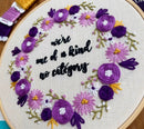 Six the Musical Inspired Embroidery Kit - "We're One Of A Kind, No Category" by Amelia Stitches