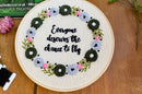 Wicked Inspired Embroidery Kit - "Everyone Deserves The Chance To Fly" by Amelia Stitches