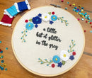 Everybody's Talking About Jamie Inspired Embroidery Kit - "A Little Bit of Glitter In the Grey" by Amelia Stitches