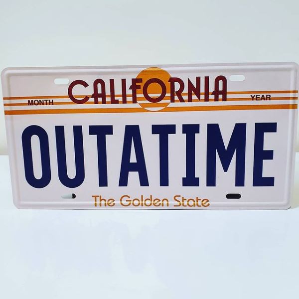Outatime - Retro Metal Sign