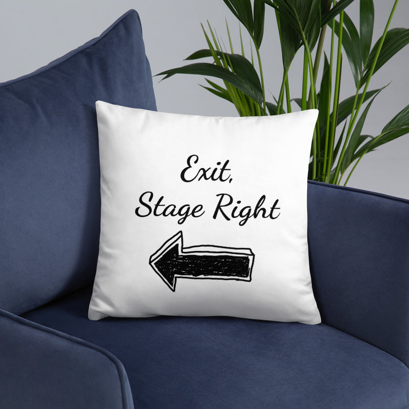 Exit, Stage Direcitons - Cushion