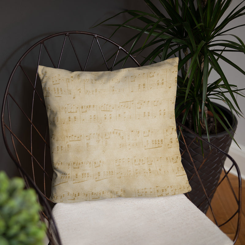 Sheet Music Pattern - Cushion