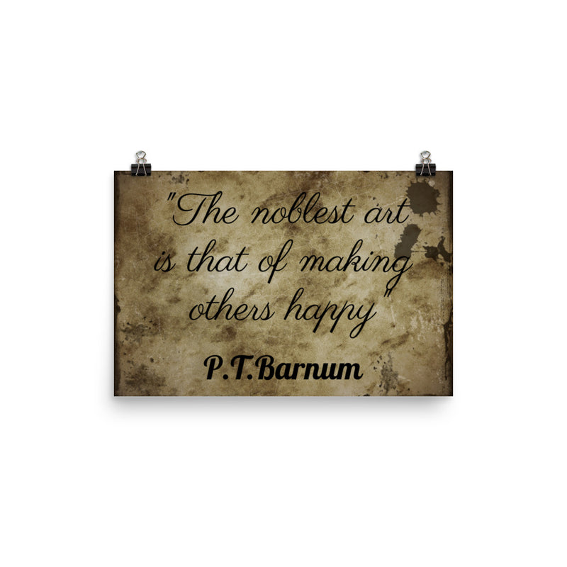 The Noblest Art - Quote Poster