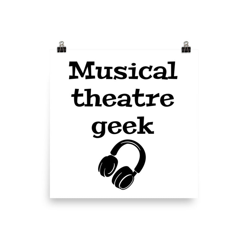 Musical Theatre Geek - Poster