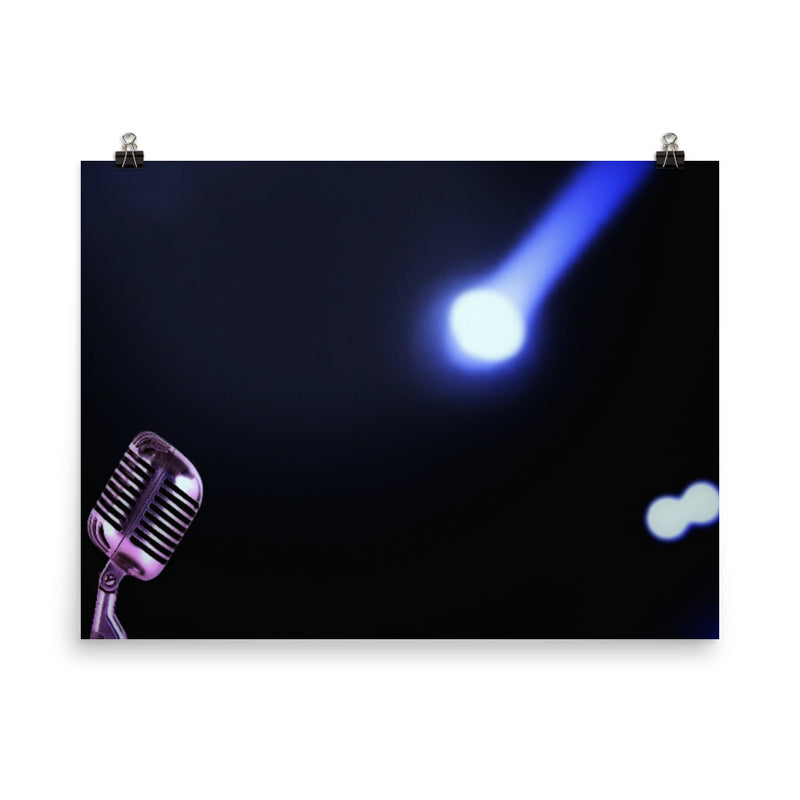 Microphone in the Spotlight - Poster