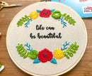 Heathers the Musical Inspired Embroidery Kit - "Life Can Be Beautiful" by Amelia Stitches