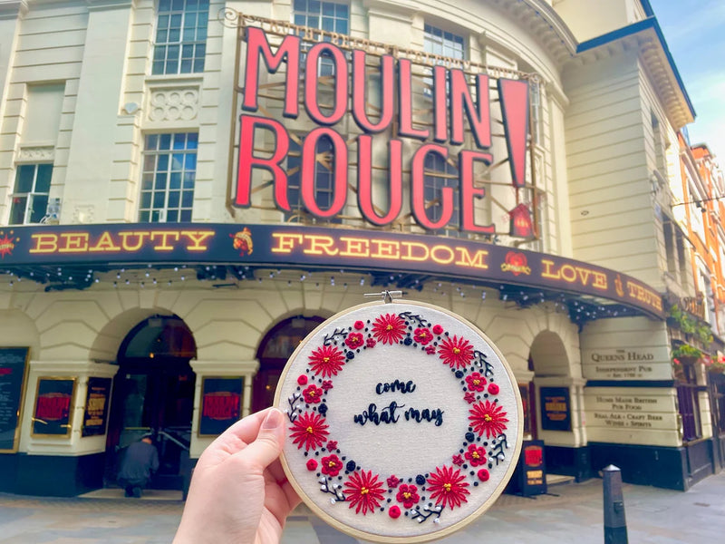 Moulin Rouge the Musical Inspired Embroidery Kit - "Come What May" by Amelia Stitches