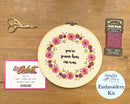 & Juliet Inspired Embroidery Kit - "You’re Gonna Hear Me Roar" by Amelia Stitches