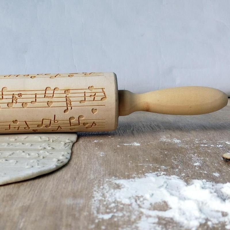 Music Notes Rolling Pin