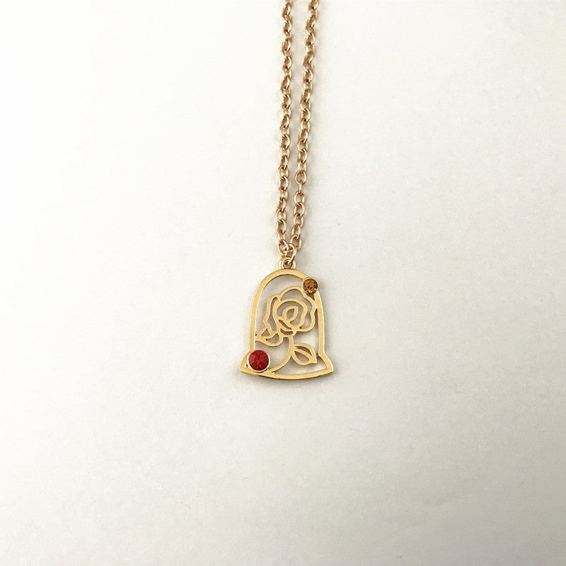 Beauty and the Beast - Charm Necklace