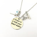 Cinderella Quote - Charm Necklace