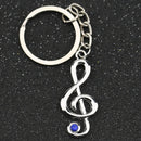 Treble Clef - Gem Keyring