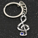 Treble Clef - Gem Keyring