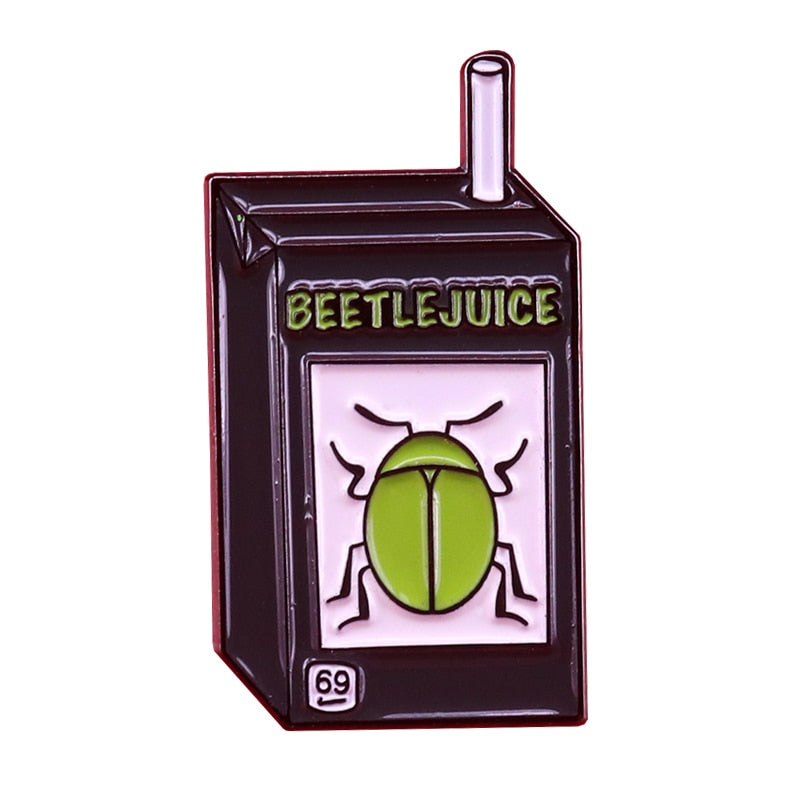 Beetlejuice Carton - Enamel Pin