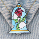Rose Bell Jar - Enamel Pin