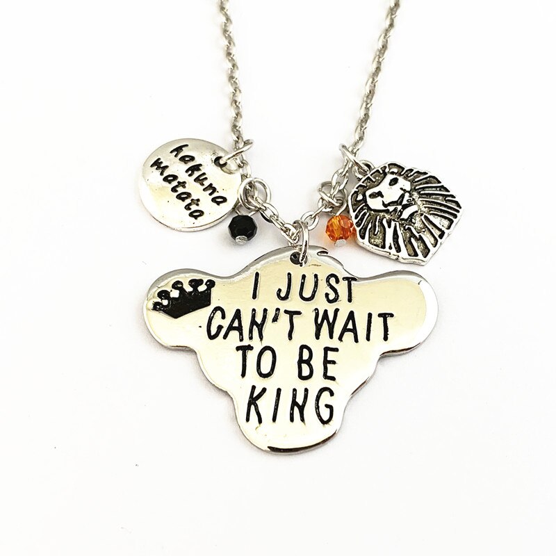 The Lion King 'I Just Cant Wait To Be King' - Charm Necklace