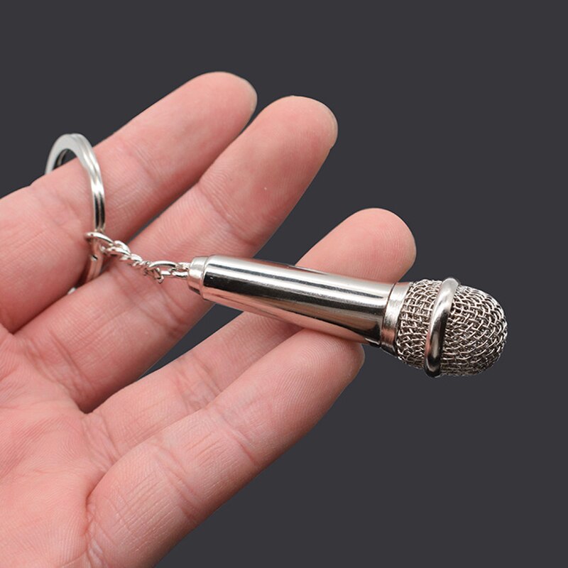 Microphone - Charm Keyring