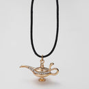Aladdin - Magic Lamp Leather Necklace