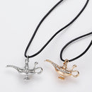Aladdin - Magic Lamp Leather Necklace