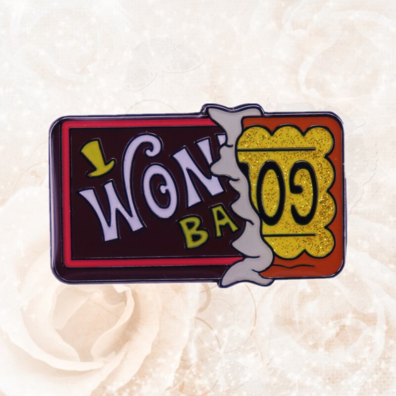 Wonka Bar Golden Ticket - Enamel Pin