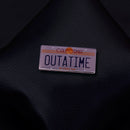 Outatime Licence Plate - Enamel Pin