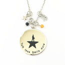Talk Less, Smile More - Hamilton Charm Necklace