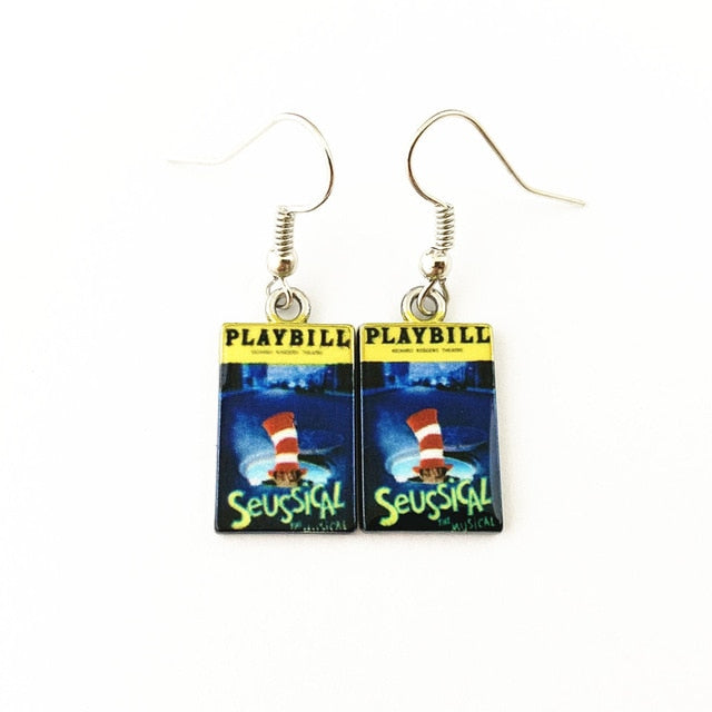 Seussical - Playbill Earrings