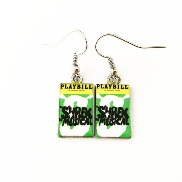 Shrek The Musical - Playbill Earrings