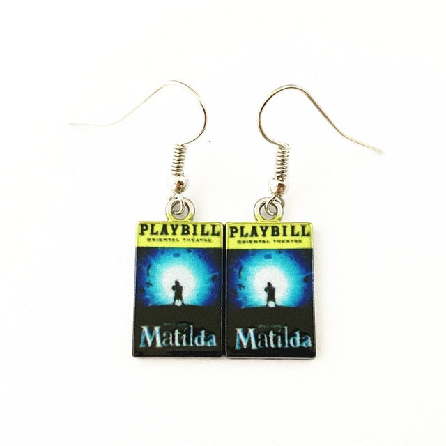 Matilda- Playbill Earrings