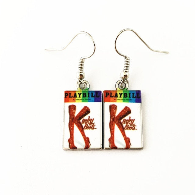 Kinky Boots - Playbill Earrings