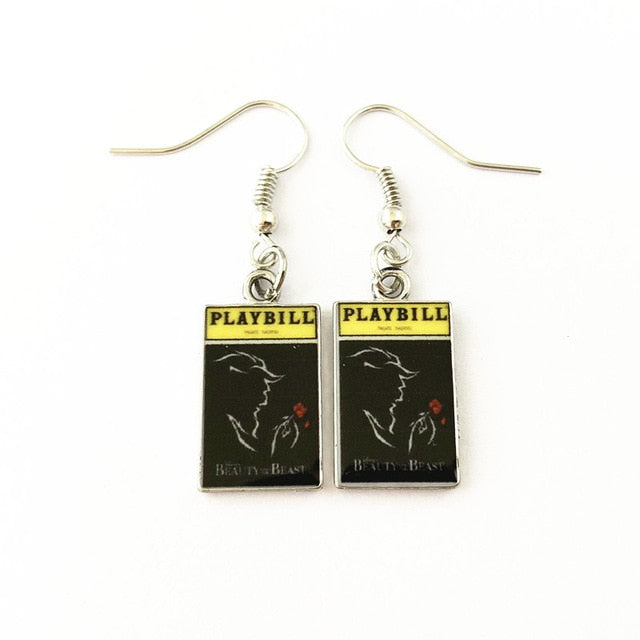 Beauty and the Beast - Playbill Earrings